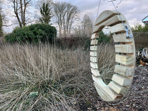Rana Centred Slatted Mirror