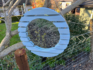 The Rotanev Slatted Pine Mirror