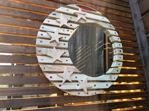 The Alzirr Offset Slatted Mirror