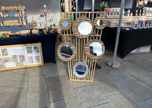 The Alzirr Offset Slatted Mirror
