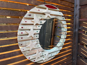 The Alzirr Offset Slatted Mirror