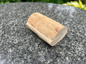 The Agena Rustic Oak Lidded Trinket Box
