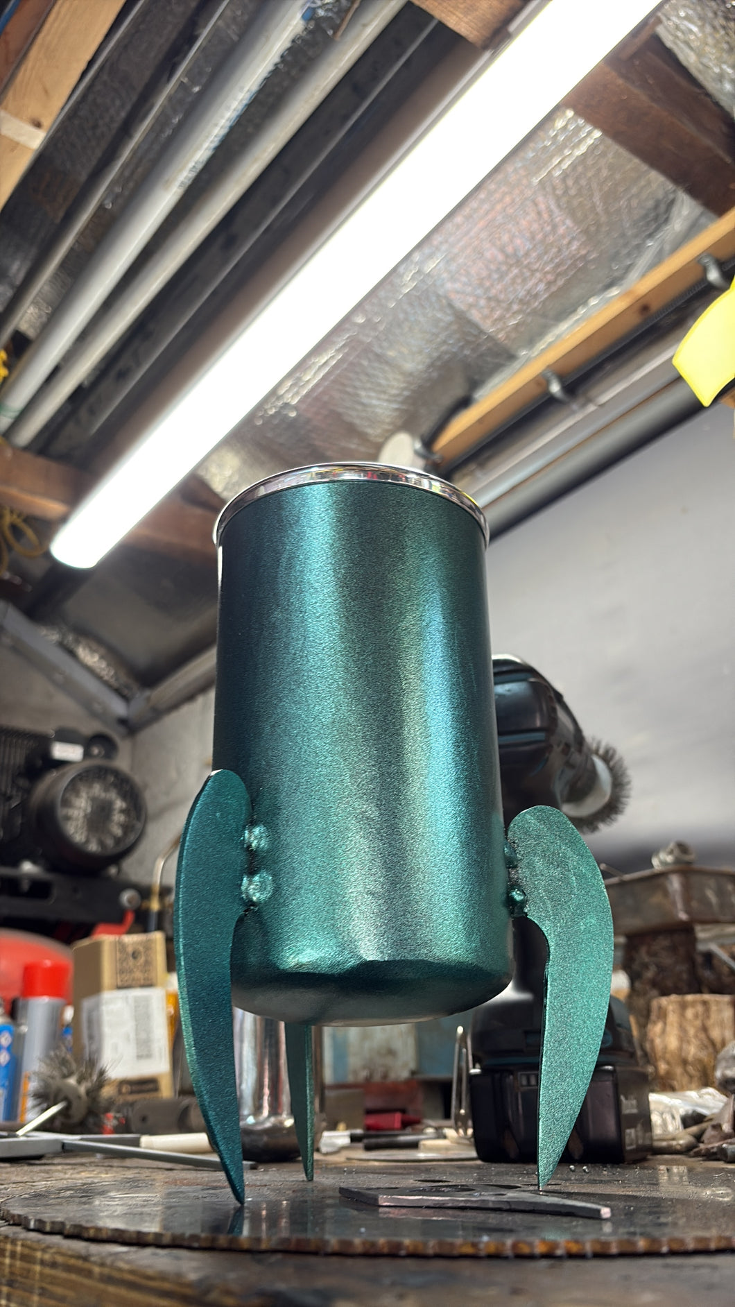 Retro Metal flower vase