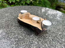 Load image into Gallery viewer, Delta shaped 3 tea light holder