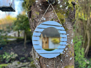 The Rotanev Slatted Pine Mirror