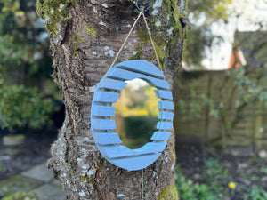 The Rotanev Slatted Pine Mirror