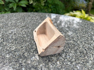 The Capella Rustic Oak Vertical Open Topped Trinket Box