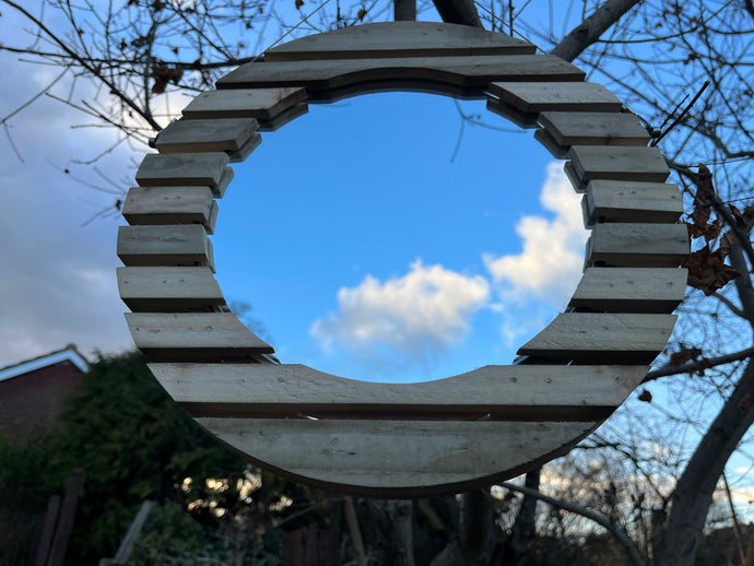 Rana Centred Slatted Mirror