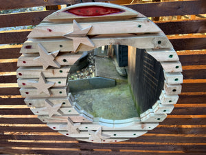 The Alzirr Offset Slatted Mirror