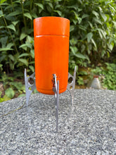 Load image into Gallery viewer, Orange Metal Retro vase