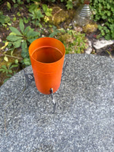 Load image into Gallery viewer, Orange Metal Retro vase