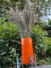 Load image into Gallery viewer, Orange Metal Retro vase