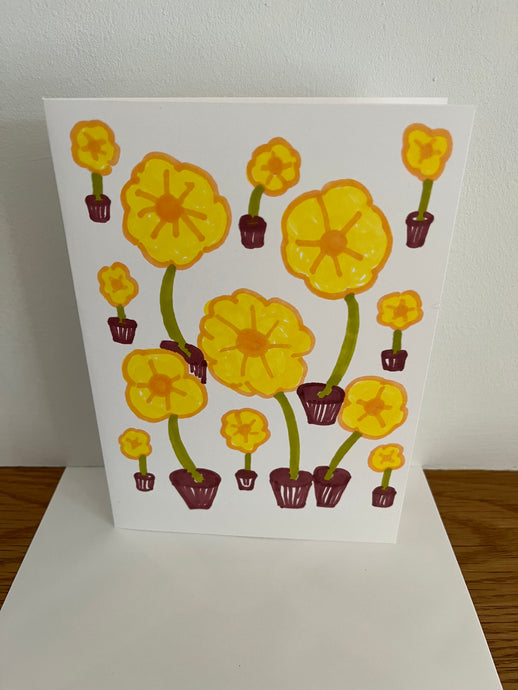 Yellow Flowers Greeting Card