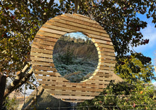 Load image into Gallery viewer, The Sadalsuud 400mm Slatted Wood Mirror