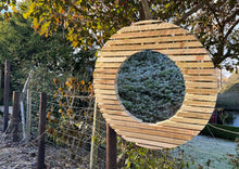 Load image into Gallery viewer, The Sadalsuud 400mm Slatted Wood Mirror