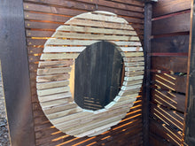 Load image into Gallery viewer, The Sadalsuud 400mm Slatted Wood Mirror