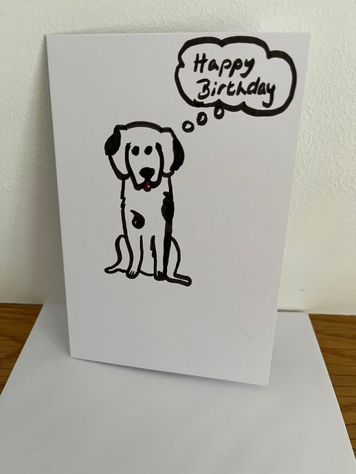 Happy Birthday Dog Greeting Card