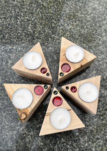 The Segin Triangular Tea Light Holder