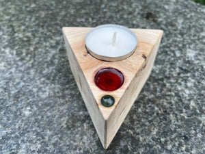 The Segin Triangular Tea Light Holder