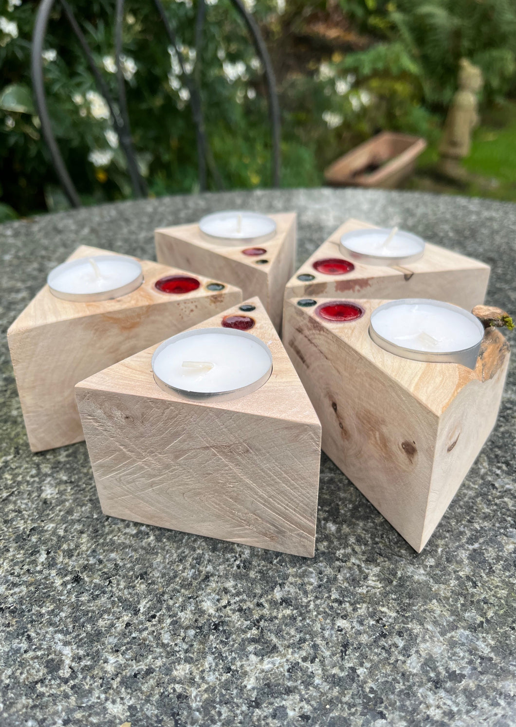 The Segin Triangular Tea Light Holder