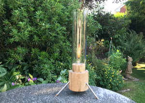 The Alcyone Glass Citronella Chimney Burner
