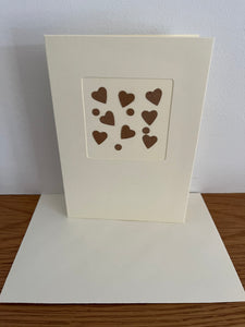 Brown Heart Greeting Card - SOLD