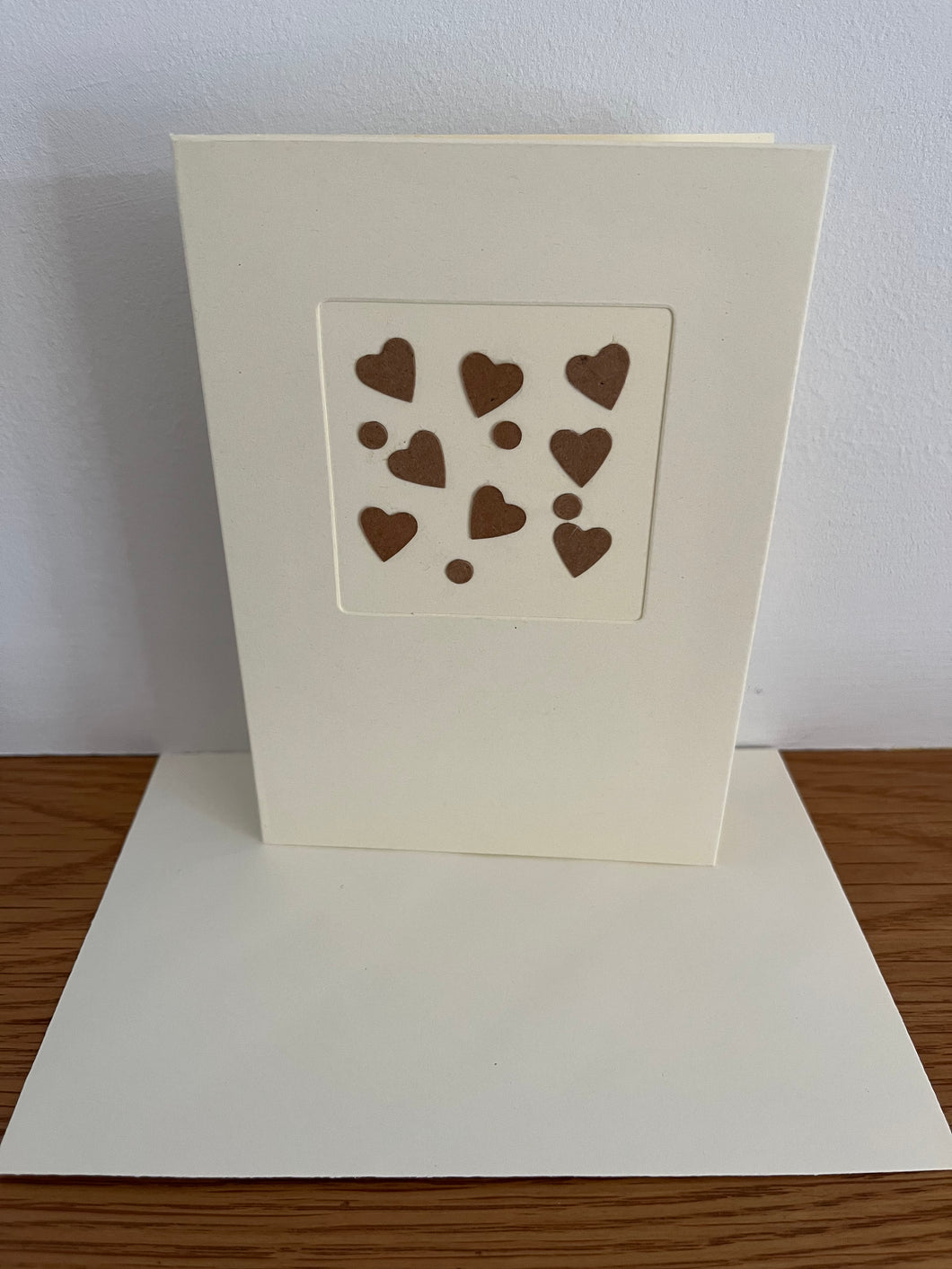 Brown Heart Greeting Card - SOLD