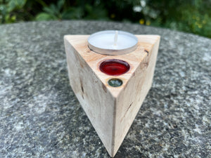 The Segin Triangular Tea Light Holder