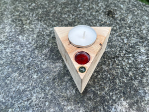 The Segin Triangular Tea Light Holder