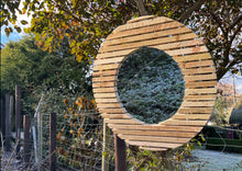 Load image into Gallery viewer, The Sadalsuud 400mm Slatted Wood Mirror