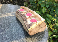 Load image into Gallery viewer, The Rasalhague 3 Tiered Oak Tealight Holder