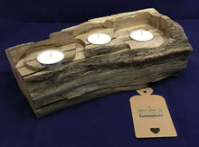 Load image into Gallery viewer, The Rasalhague 3 Tiered Oak Tealight Holder