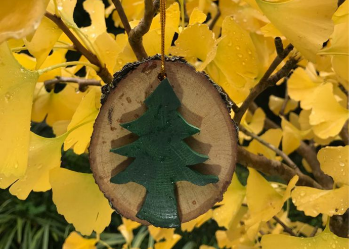 Rustic Oak Tree Decoration