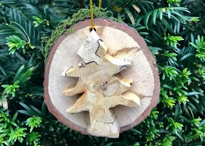 Rustic Oak Tree Decoration