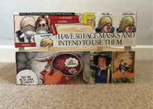 Load image into Gallery viewer, Bespoke Decoupage Wooden Storage Crate, Covid Pandemic Design