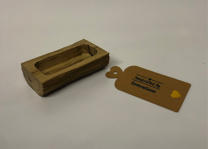 The Formalhaut Rustic Oak Open Top Trinket Box