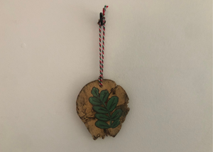 The Mira Hand Painted Rustic Oak Wall Hanging