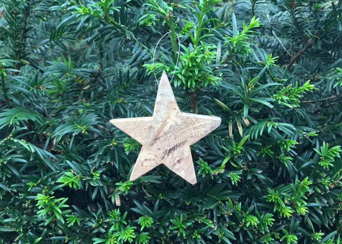 Handcrafted Rustic Oak Star
